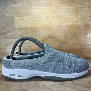 Skechers Commute Time Knitastic SPARKLE Womens Sz 9 Slip On Shoes Sneakers Gray